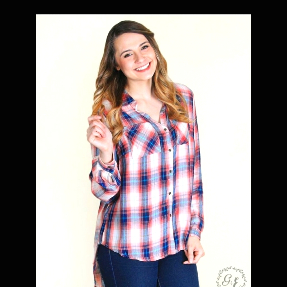 Plaid button down